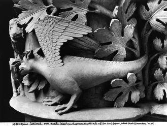 Basilisk (capital from Cathedral of Notre Dame at Reims)