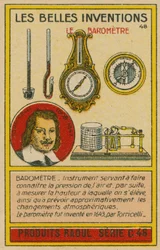 Beautiful inventions card, barometers