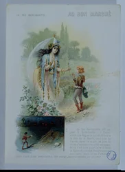 Berliquette the fairy, advertisement for Le Bon Marche, c.1900
