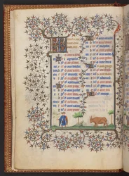 Book of Hours, Add MS 32454 f.3v, France