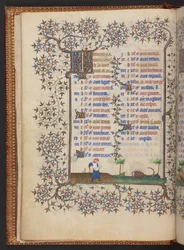 Book of Hours, Add MS 32454 f.6v, France