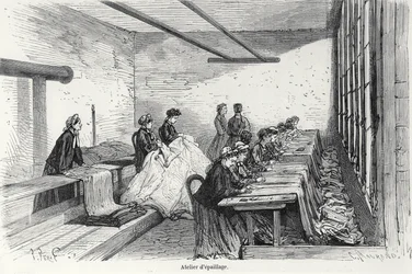 Bouterel Dyeing Workshop at Clichy, from Turgan, Paris, 1874