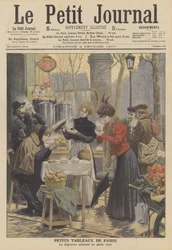 Breakfast in the open air in Paris