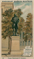 Broca, Professor of Anthropology, 1824-1880, Erected in Boulevard St-Germain