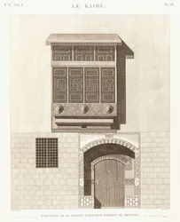 Cairo: elevation of the house of Ibrahim Kikheyd el Sennary