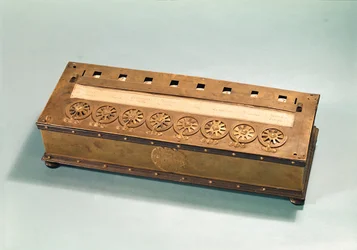 Calculating machine invented by Blaise Pascal