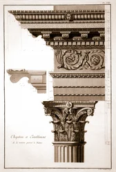 Capital & Entablature, Maison Carrée, Nimes, France