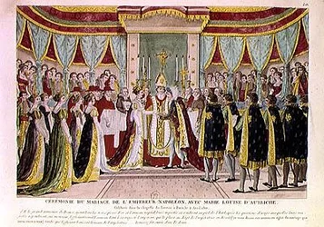 Cardinal Joseph Fesch Blessing the Marriage of Napoleon Bonaparte I and Marie-Louise de Habsbourg-Lorraine in the Louvre Chapel, 2nd April, 1810