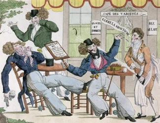 Caricature of the Cafe des Varietes