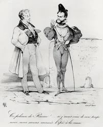 Caricature of the Romantic Dramas at the time of Hernani by Victor Hugo (1829)