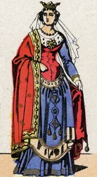 Carolingian dynasty: Portrait of Ermentrude d