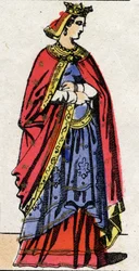 Carolingian Dynasty: Portrait of Gerberge of Saxony