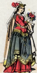 Carolingian dynasty: Portrait of Hildegarde of Vintzgau (v. 758-783)