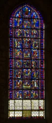 Cathedral of Chartres, Stained Glass: The Life of Saint Apollinaris and Chorus of Angels