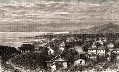 Cayenne - Commune in Overseas Guyana - engraving in 