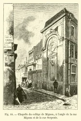 Chapel of the College of Mignon, at the Corner of Rue Mignon and Rue Serpente