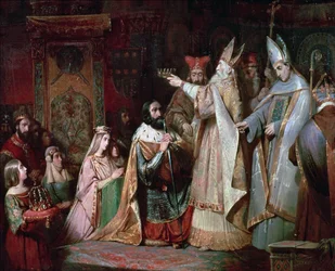 Charlemagne (747-814) Crowned King of Italy in 774