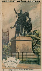 Charlemagne, 742-814, Erected on the Parvis Notre-Dame