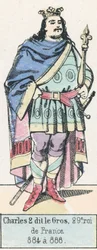 Charles II called the Fat, 29th King of France, 884 to 888