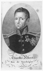 Charles Albert, King of Sardinia (engraving)
