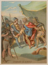 Charles the Simple defeats Rollo