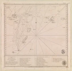 Chart of the Archipelago to the Northward of Mauritius laid down in 1776