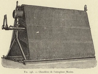 Boiler of the Maxim Aeroplane (engraving)