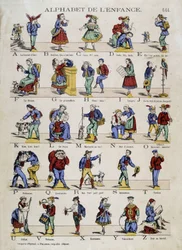 Childhood alphabet. Image of Epinal, sd. 19th century