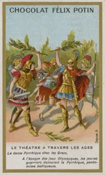 Chocolat Felix Potin Trade Card, Theatre Through the Ages