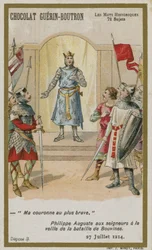Chocolat Guerin-Boutron trade card, Historic Words series