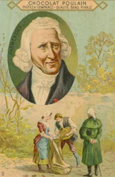 Chocolat Poulain trade card, Antoine-Augustin Parmentier