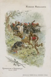 Chocolat dAiguebelle trade card, Marchand Mission