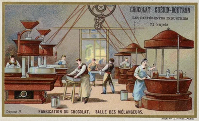 Chocolate Manufacturing. Mixing Room