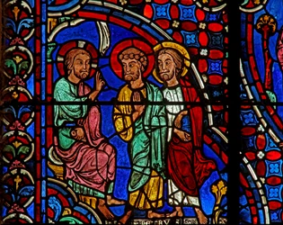Christ with 2 Apostles