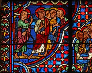 Christ with disciples