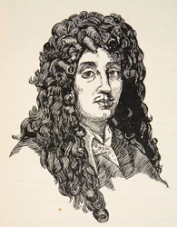 Christiaan Huygens, illustration from Histoire de la Nation Francaise, Sciences, Volumes I & II