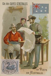 Cie des Caves Generales Trade Card, Postal