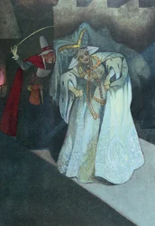Cinderella with her Fairy Godmother, c.1911