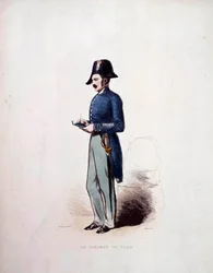 City Sergeant Uniform of member of the police forces under the Monarchy of July (1830-1848) 19th century