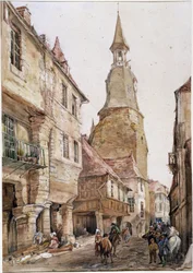 Clock tower in Dinan