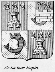 Coat of arms of La Tour Dupin - in 
