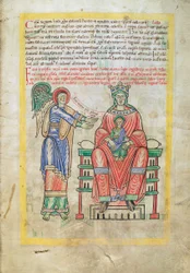 Madonna and Child, from Liber Floridus by Lambert de Saint-Omer c.1120