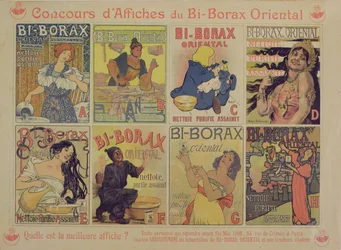 Competition for best poster advertising the French cleaning agent Bi-Borax Oriental