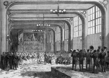 Concert Performed by Adolphe Sax, Inventor of the Saxophone, in the Presence of Emir Ben Mahi Ed Din Abd El Kader in 1865