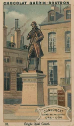 Condorcet, Geometer & Philosopher, 1743-1794, Erected Quai Conti