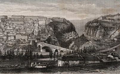 Constantine (Algeria) - engraving in 