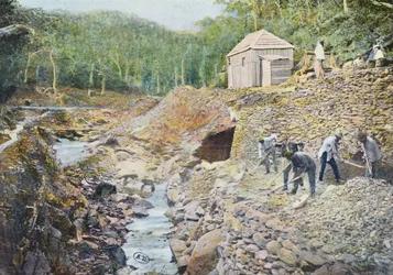 Copper Mining in New Caledonia, engraved by Gillot