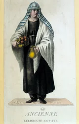 Coptic nun in Egypt in the 18th century