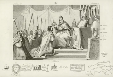 Coronation of Charlemagne as Holy Roman Emperor, Rome, 800