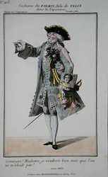 Costume for Firmin in the role of Felix in La Tapisserie, plate 108 from 